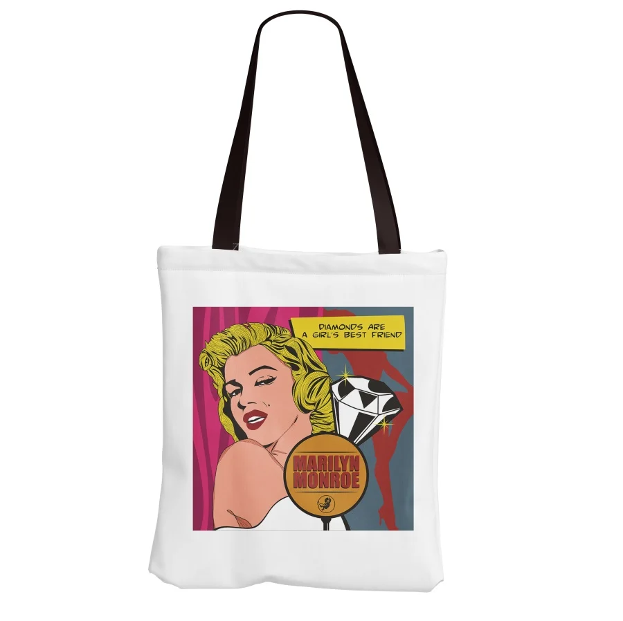 Мэрилин Монро сумка через плечо тоут для Для женщин ручные сумки покупок Женская