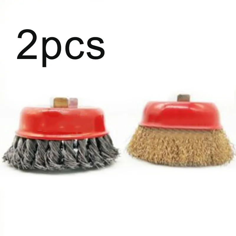 2pcsWire Cup Brush Wheel 3-Inch For 4-1/2 Inch Angle Grinder Deburring Weld Set | Инструменты