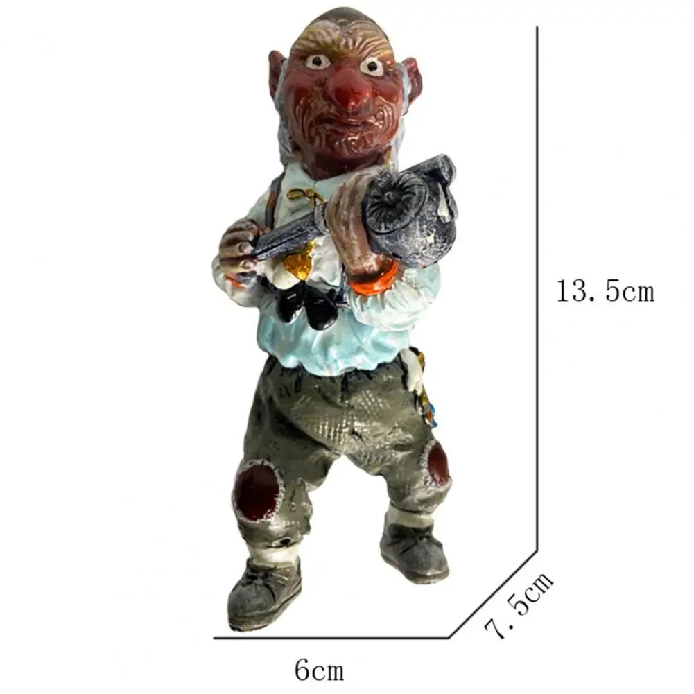 

Resin Statue Multi-color Ingenious Design Decorative Sculpture Guest Greeter for Garden Decor Home Desktop Ornaments Kids Gifts