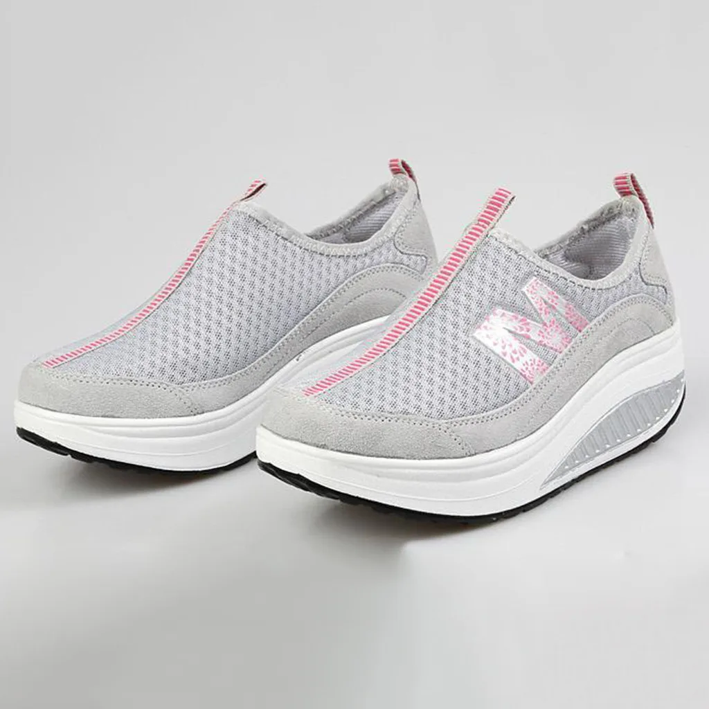 Кроссовки женские повседневные туфли из сетчатого материала дышащей ткани на