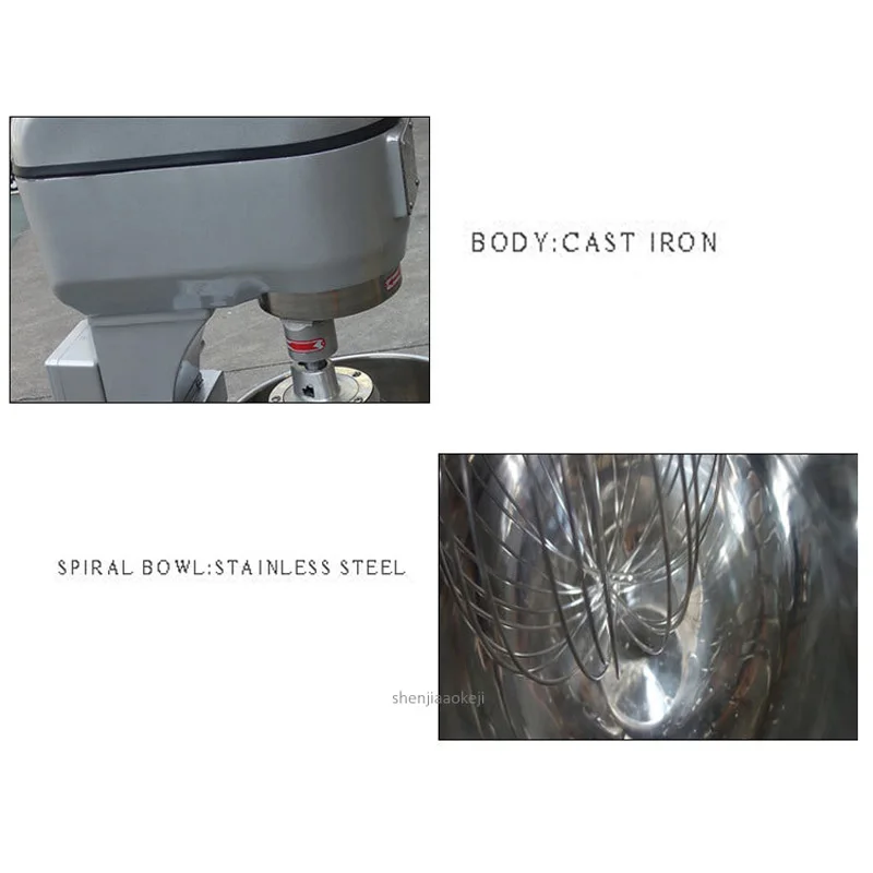 

20L mechanical variable speed eggbeater fresh milk machine egg stirring machine milk scream mixing machine stainless steel Mixer