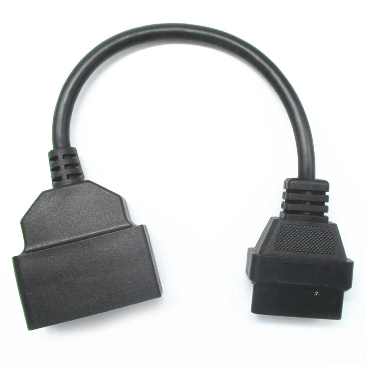 

Metal Adapter Cable Black Replacement Automotive Converter Scanner Useful