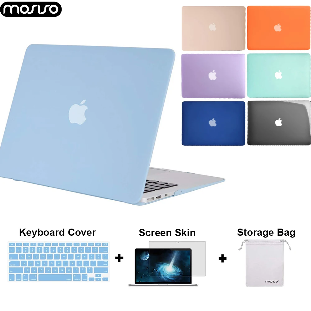 

Mosiso Laptop Shell Case for 13 inch MacBook Air 2012-2017 Coque Cover Sleeve Case Mac Air 13 +Keyboard cover/ Screen Skin/ Bag