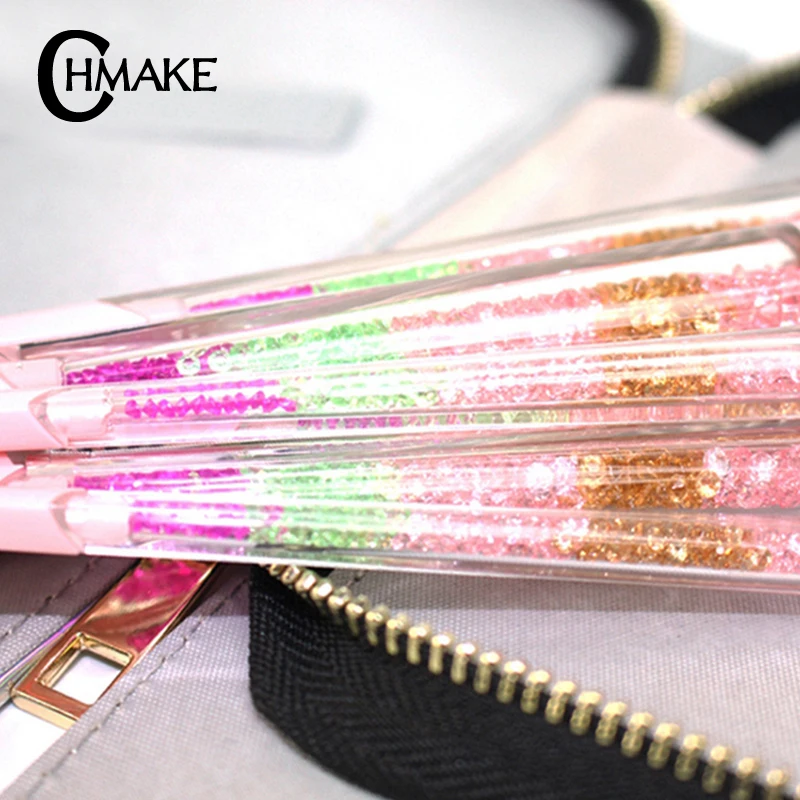 CHMAKE 8pcs diamond colorful makeup brush set professional make up brushes high quality cosmetic tools kit with bag | Красота и