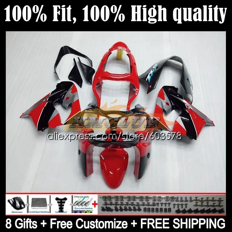 

Injection Body For KAWASAKI NINJA ZX900 ZX9 ZX 9R 9 R 900 CC 117CL.11 900CC ZX9R 98 99 ZX-9R 1998 1999 OEM Fairing Stock Red