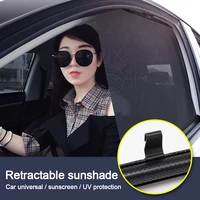 new 2020 car sunshade retractable uv protection cover sun shield black for vehicle windshield side windows for suv cars
