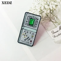 xedz retro game machine enamel pin 90s button gamers remember badges children like game brooch backpack lapel jewelry gift