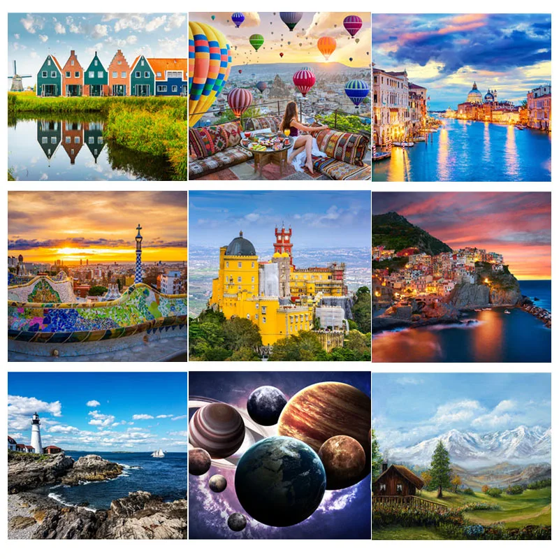 

Jigsaw Puzzle 300 Pieces Landscape Puzzles Toys for Children Adult Bedroom Decoration Decompression Early Educational Gifts