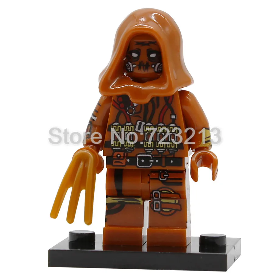 Scarecrow Один супер герой X0227 Бейн Риддлер фигурка чучела Джокер яд плюща Пингвин Btgirl красный капюшон наборы Buidling блоки кирпичные игрушки - Цвет: Scarecrow