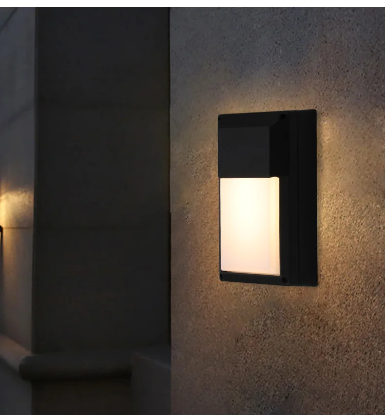 Kopen IP65 Waterdichte Indoor Outdoor Aluminium Wandlamp Opbouw Verlichting Led Wandlamp Cube Led Tuin Veranda Licht