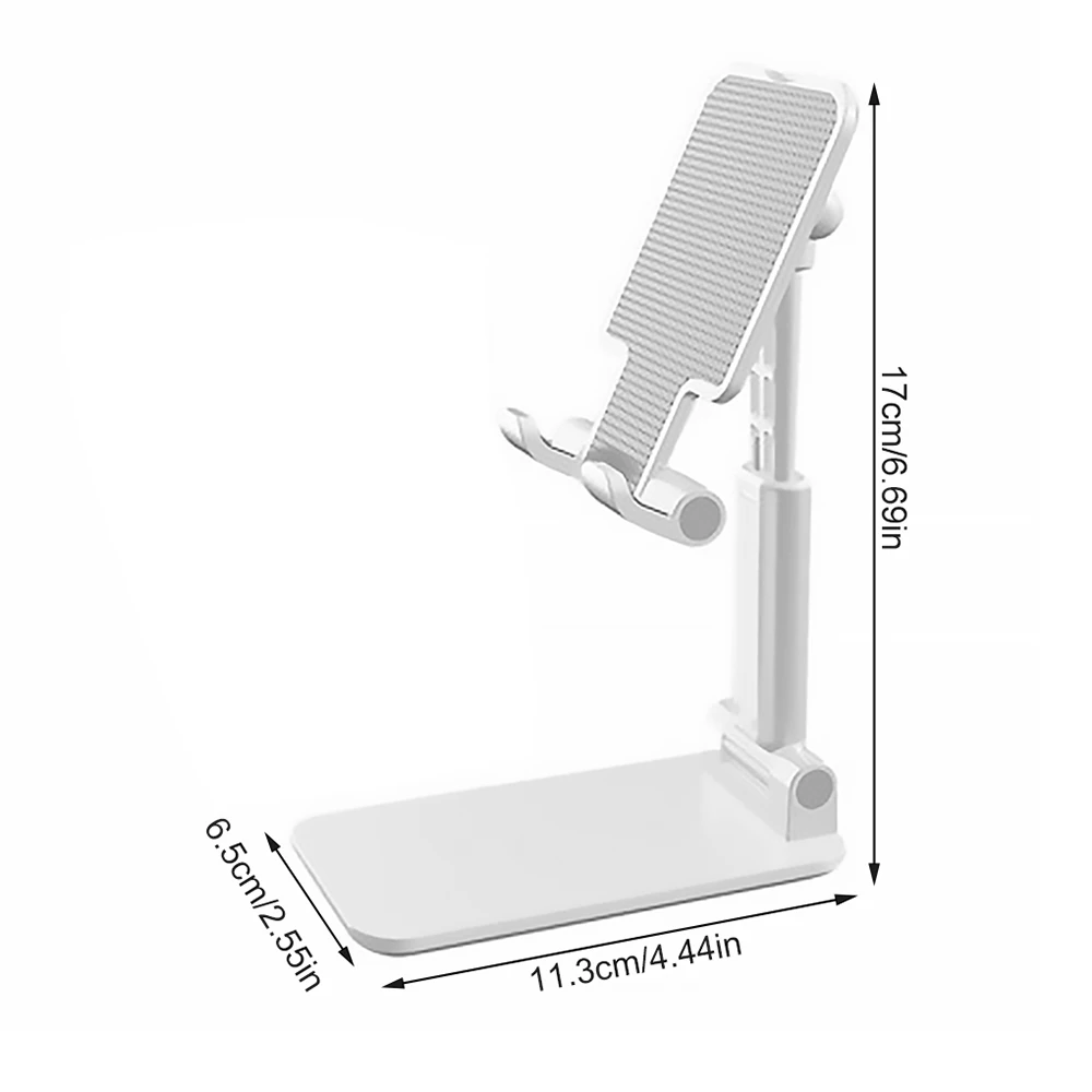 

Cell Phone Stand Foldable Angle Height Adjustable Stable Portable Desktop Stand Compatible with Mobile Phone/iPad/Tablet