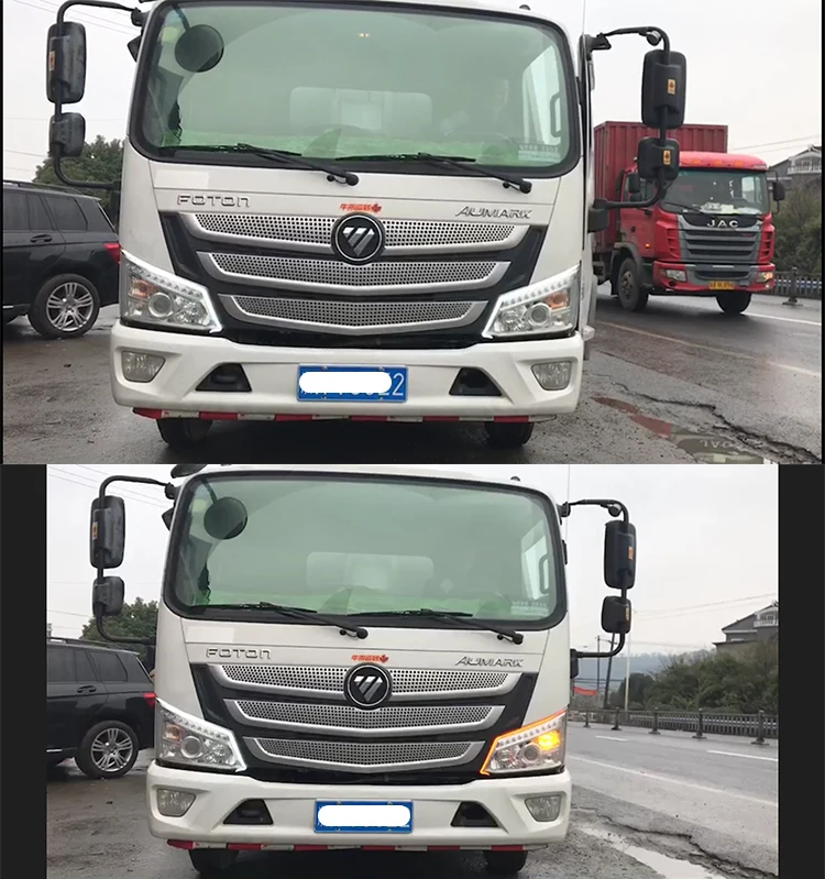 OKEEN 24 В гибкий универсальный грузовик led DRL Дневной ходовой светильник с потоками указатель поворота светильник s для грузовика автомобильный светильник s водонепроницаемый