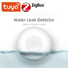 Умный датчик утечки воды ZigBee, через Tuya Gateway, работает с Alexa Google Assistant