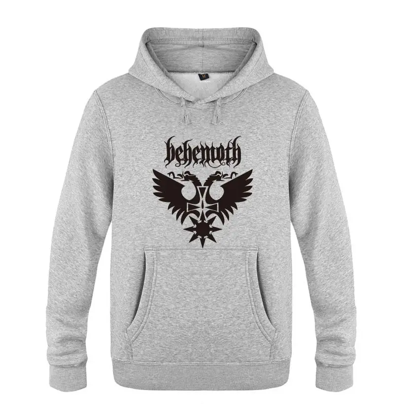 Мужская Флисовая Толстовка с капюшоном Behemoth в стиле панк рок|Мужские толстовки и