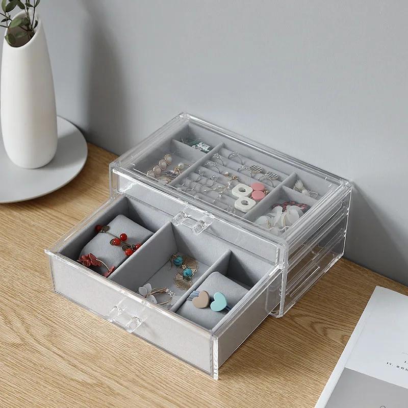 Ящик для хранения ювелирных изделий 2/3 уровней|Коробки и ящики хранения| |