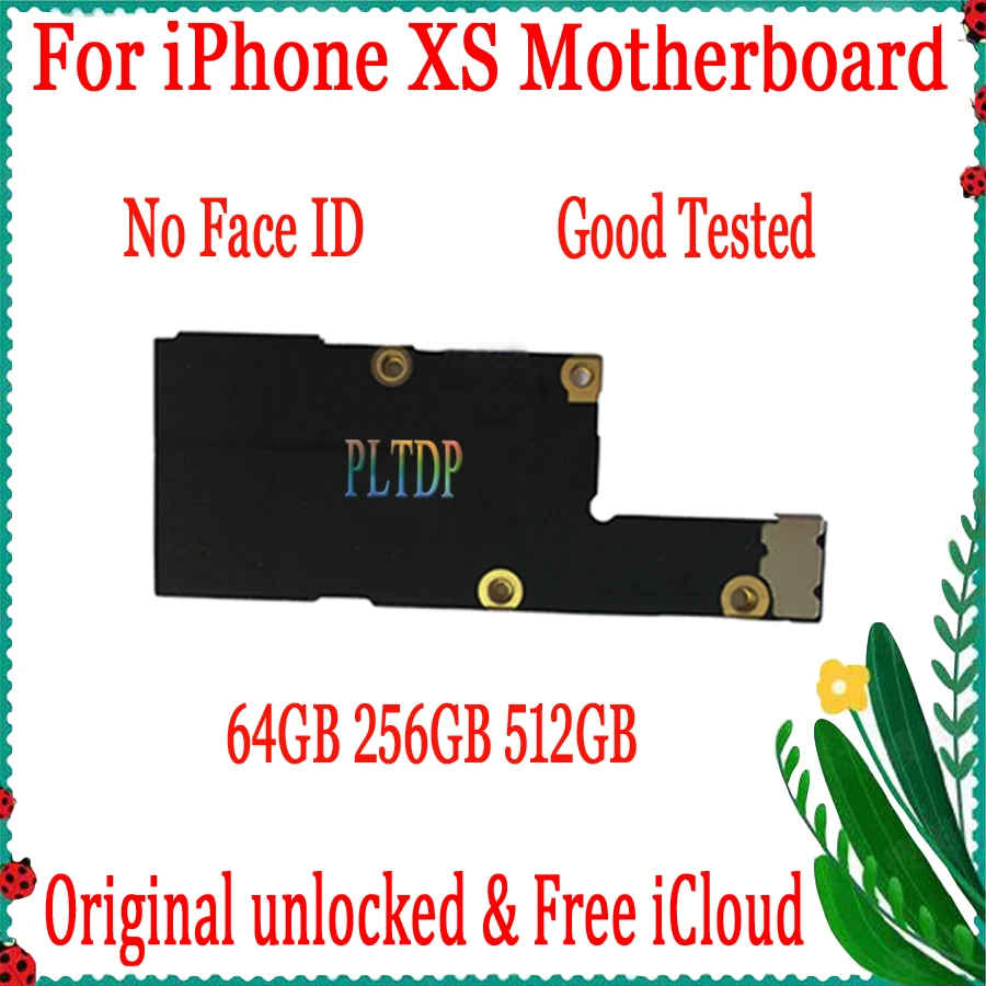 

100% Original Unlocked Mainboard For IPhone XS Motherboard Clean ICloud Full Tested Logic Board 64GB 256GB 512G Free Shipping