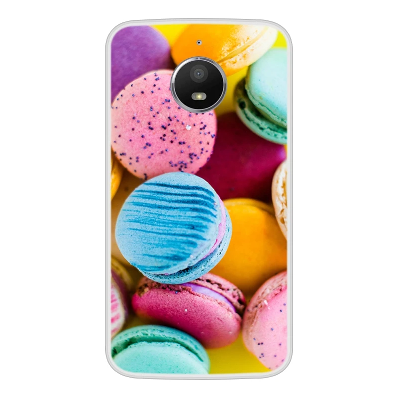 Чехол для Motorola Moto E4 Мягкий Силиконовый ТПУ шикарный с рисунком окрашенный чехол