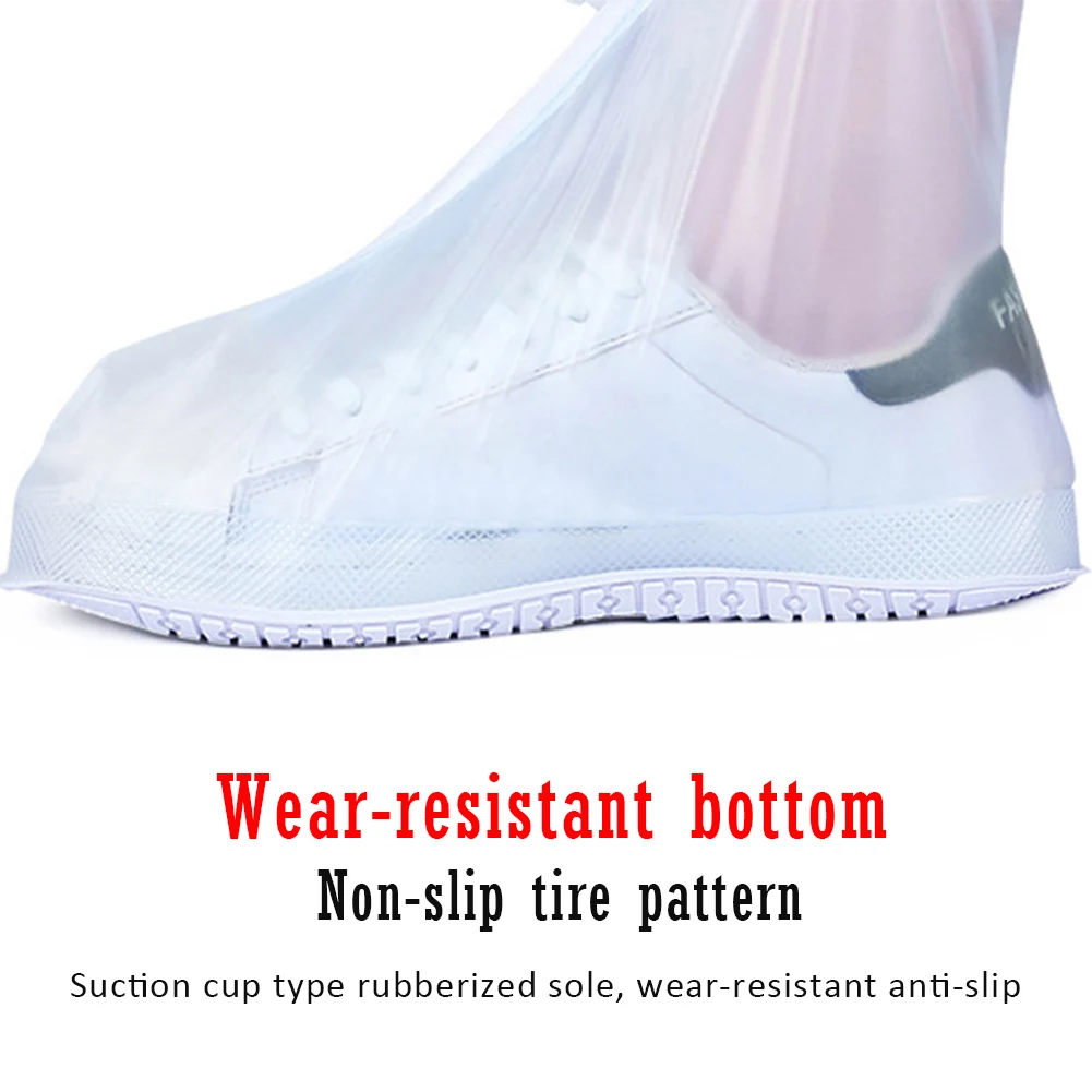 Women'S Flat Shoes Covers Rain Boots Non-Slip Rainproof Thick Wear-Resistant Cover Waterproof Outdoor | Дом и сад