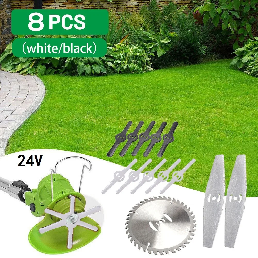 Набор насадок для триммера комплект из 8 сменных стрижки травы и газонокосилки 6
