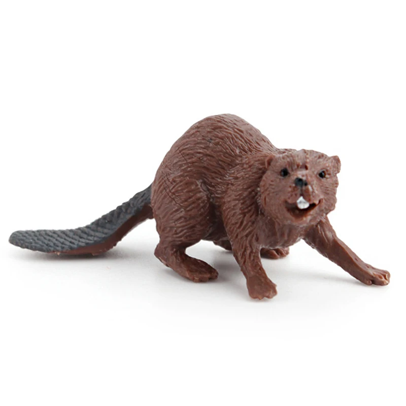 3 шт./компл. имитация леса диких животных модель барсука Росомаха антиера бобра