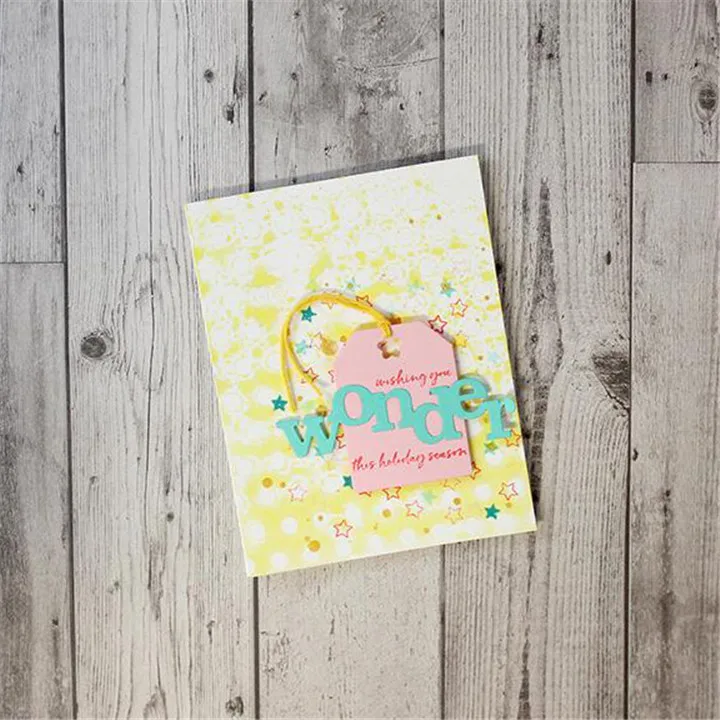 Eastshape Wonder Letter металлические режущие штампы слово для скрапбукинга 2019 новые