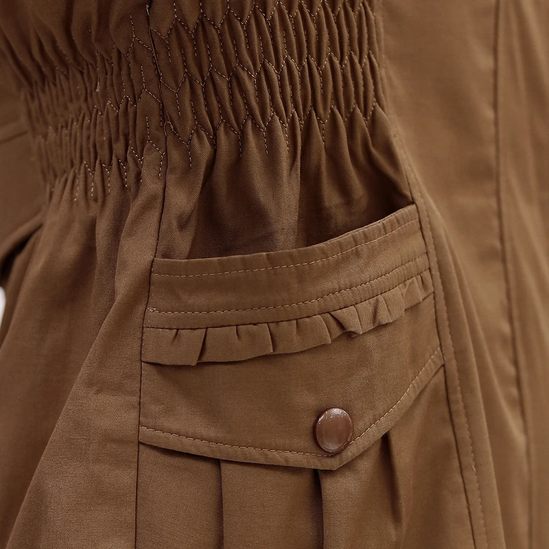 Тренчкот женский демисезонный тонкий однотонный с капюшоном короткий на молнии