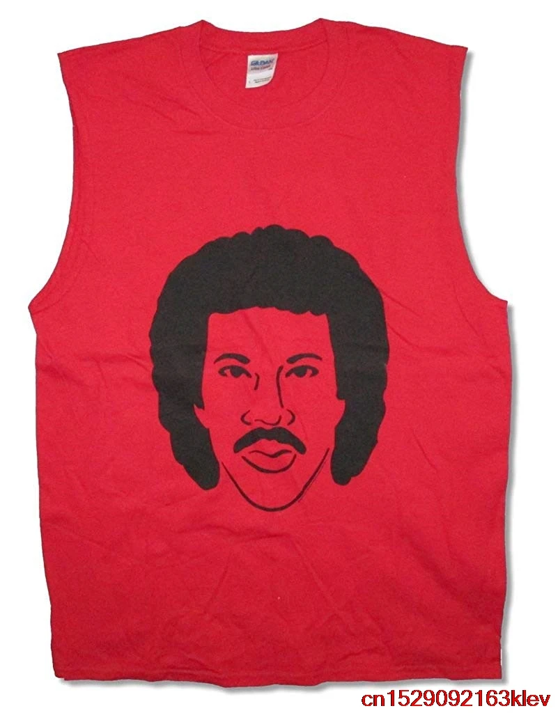 Lionel Richie Sketch мужская красная мускулистая футболка унисекс Мужская wo футболка| |