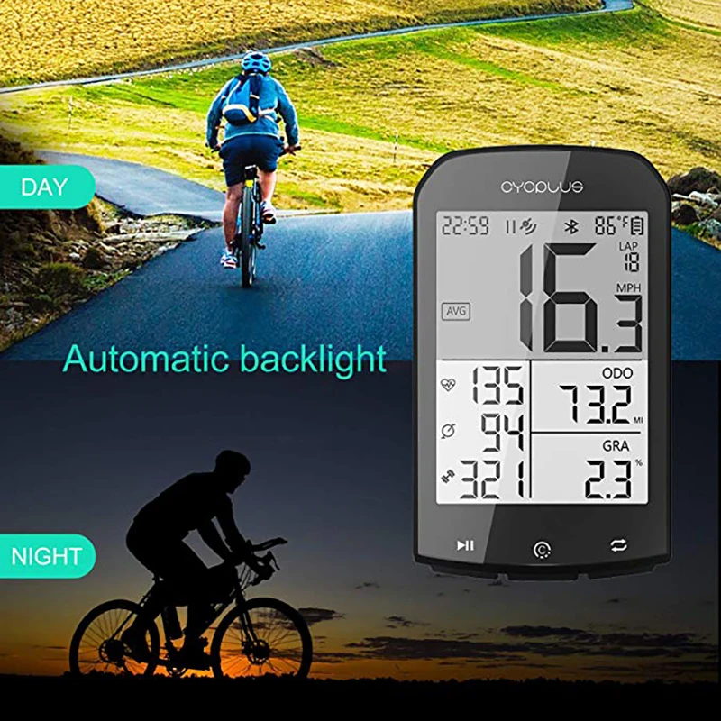 Велокомпьютер CYCPLUS ANT + GPS спидометр Bluetooth беспроводной секундомер одометр