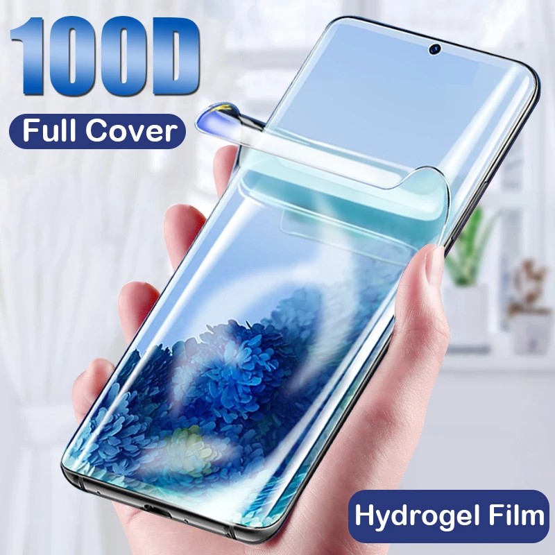 

100D Full Protection For Samsung Galaxy S20 Ultra Hydrogel Film S20U S8 Screen Protector For S10 Lite S10E S9 Plus S7 Not Glass