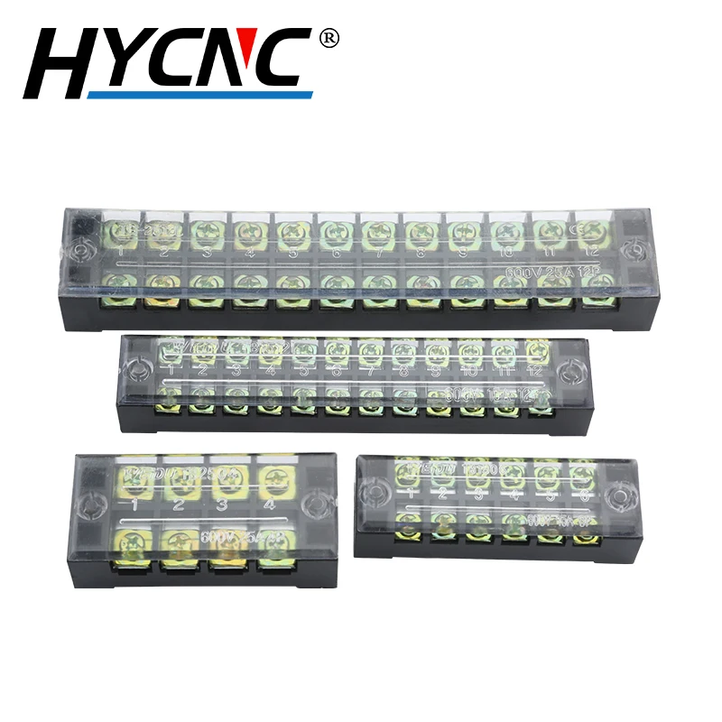 Двухрядный экранированный винтовой клеммный соединитель 1 шт. 25 А 600 В серия TB 4 6 12