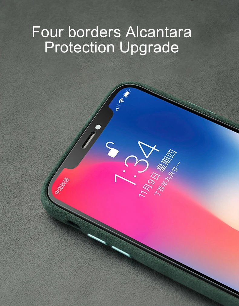 SanCore для iPhone X XS Max чехол для телефона кожа Полная защита Алькантара бизнес кожа Роскошный телефон оболочка замша задняя крышка