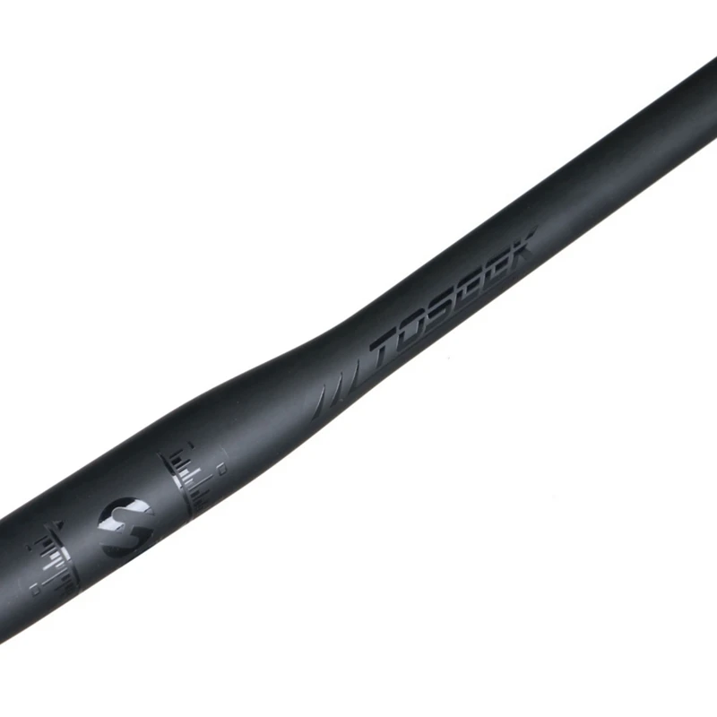

Toseek New Full Carbon Fiber Bicycle Handlebar Mountain Bike handlebar MTB flat/rise UD 31.8mm Cycling parts black black