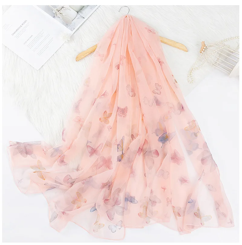 Женский Длинный шарф ELIfashion мягкая картина бабочки в Корейском стиле женские