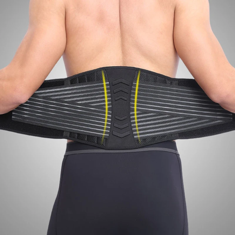 Унисекс поддержка ремень для защиты талии задний компрессионные пружины