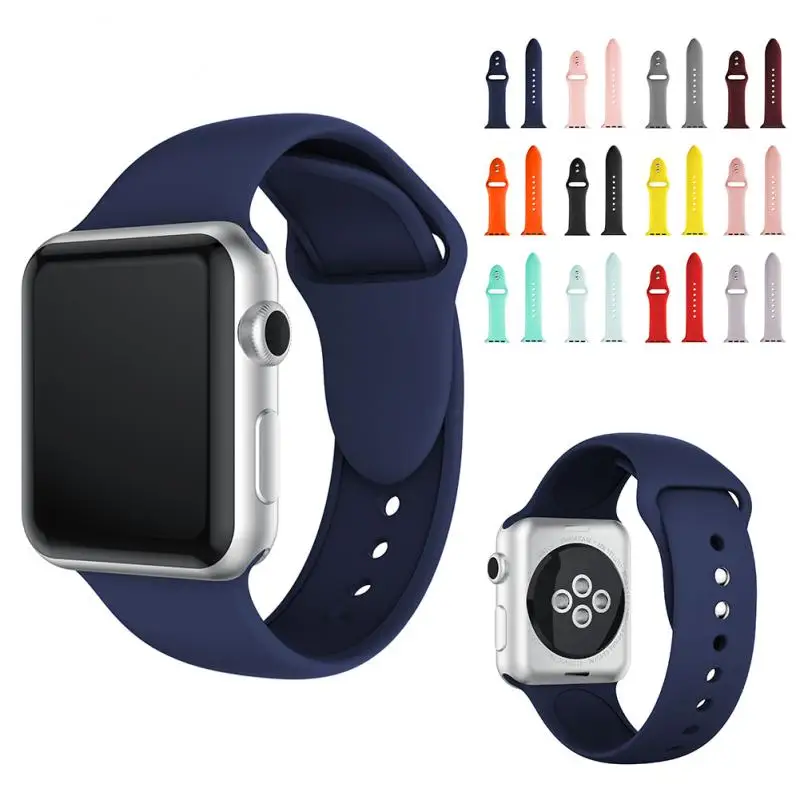 Высококачественный силиконовый спортивный ремешок для iWatch сменный часов Apple Watch