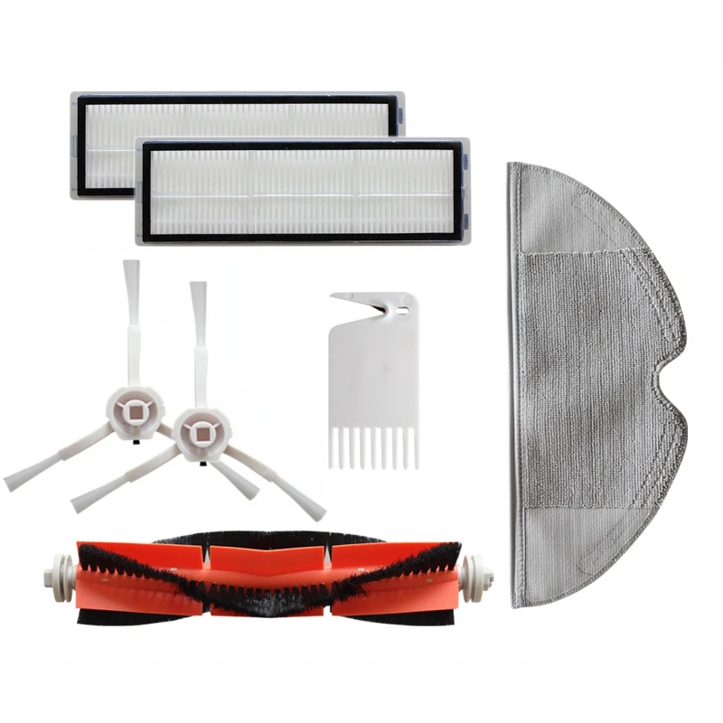 

7 Piece for Replacement Accessories Compatible for Xiaomi Roborock 1C Robot Vacuum Cleaner Main Brush