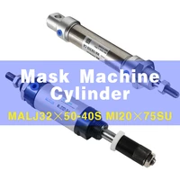 mask machine pneumatic adjustable malj series mini cylinder aperture malj32 50 stainless steel mini cylinder mi20 75su mi20