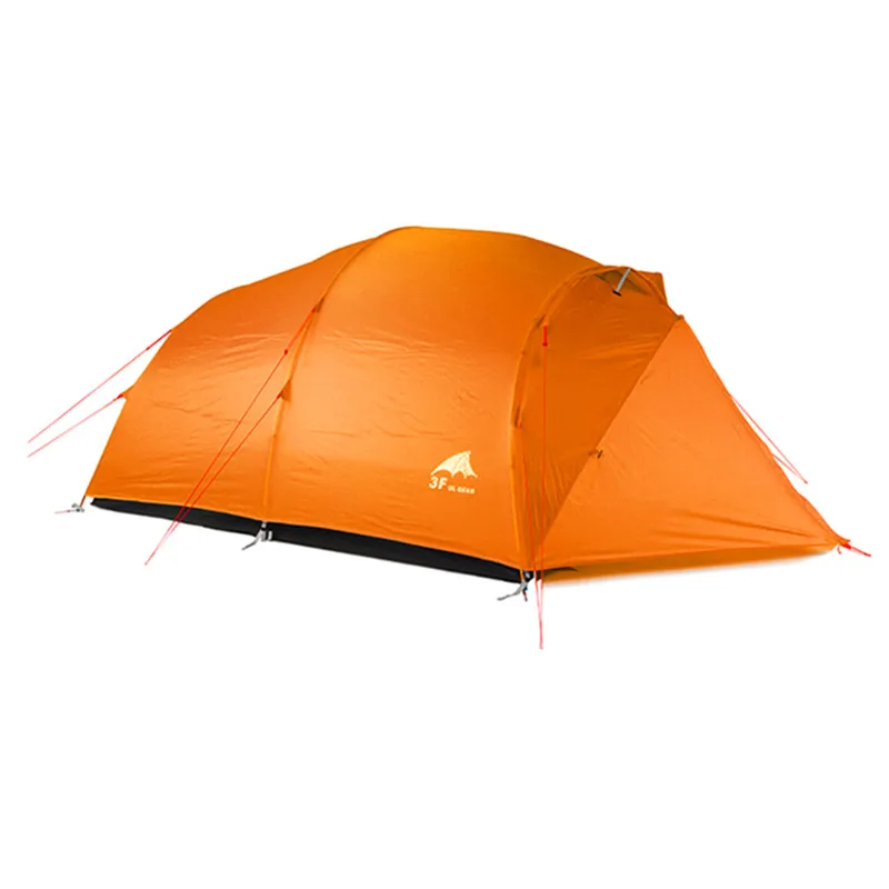 3F UL GEAR Сверхлегкий 4 человека 3 сезона 4 сезона 15D палатка для кемпинга на открытом воздухе Пешие прогулки альпинистские водонепроницаемые палатки - Цвет: 210T 4 season orange