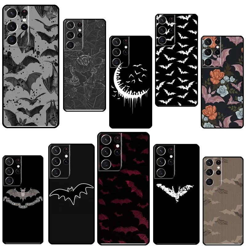 Готический чехол Goth летучая мышь вампира для телефона Samsung Galaxy S23 S22 Ultra Note 20 10 S8 S9 S10