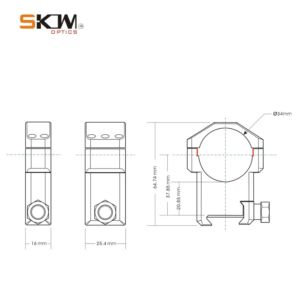 SKWoptics 5-30x56FFP-MIL-A первый фокальный самолет ffp прицел 34 мм прицел кольца Охота мишень сетка сверхмощный прицел