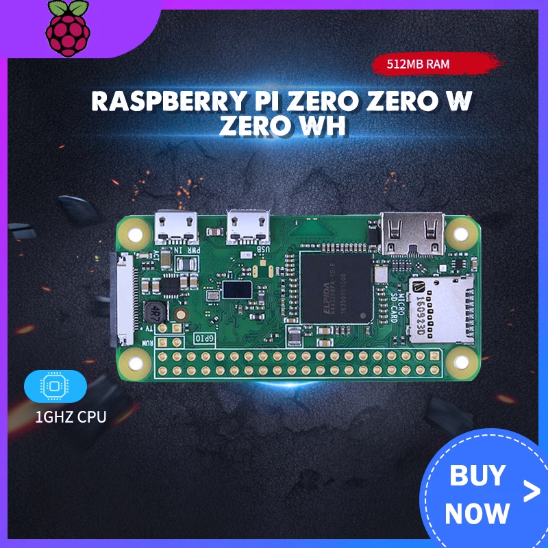 Оригинальная Беспроводная bluetooth-плата Raspberry Pi Zero V 1,3 Zero W WH с процессором 1 ГГц, ОЗУ 512 Мб, Версия Raspberry Pi Zero 1,3