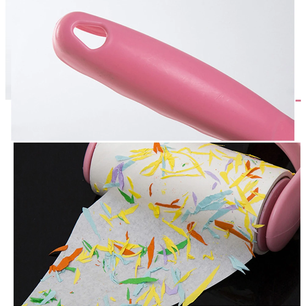 Клейкая щетка с 4 заправками для удаления ворса клей ролик удаление волос собака