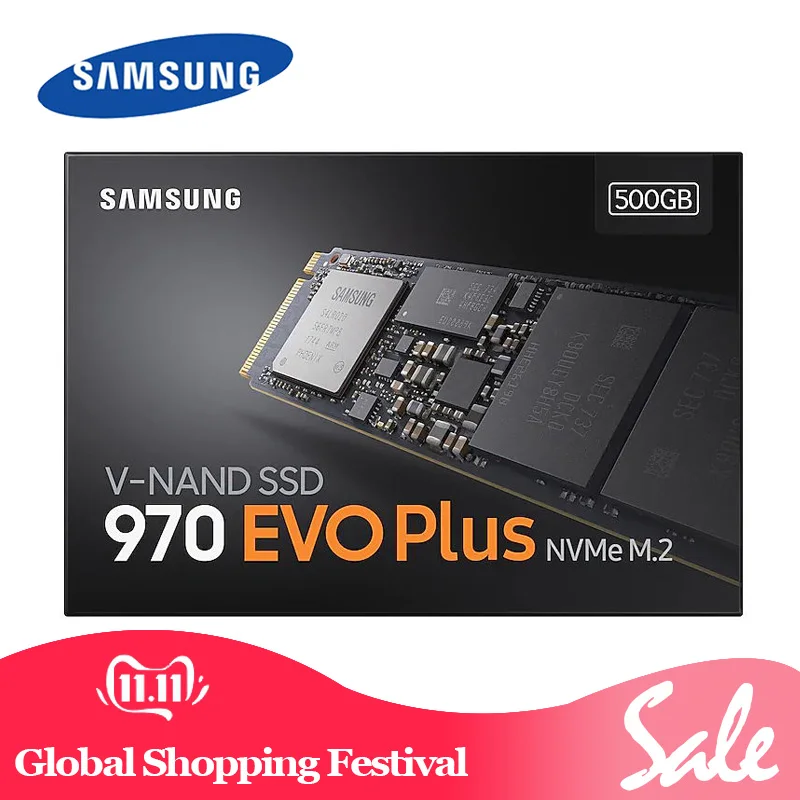 SAMSUNG SSD 250GB 970 EVO Plus M.2 Внутренний твердотельный накопитель NVMe HDD для ноутбука| |
