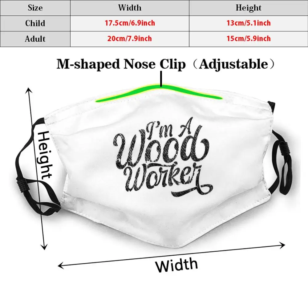 Я никогда раньше не плотник для взрослых и детей против пыли фильтр Diy маска