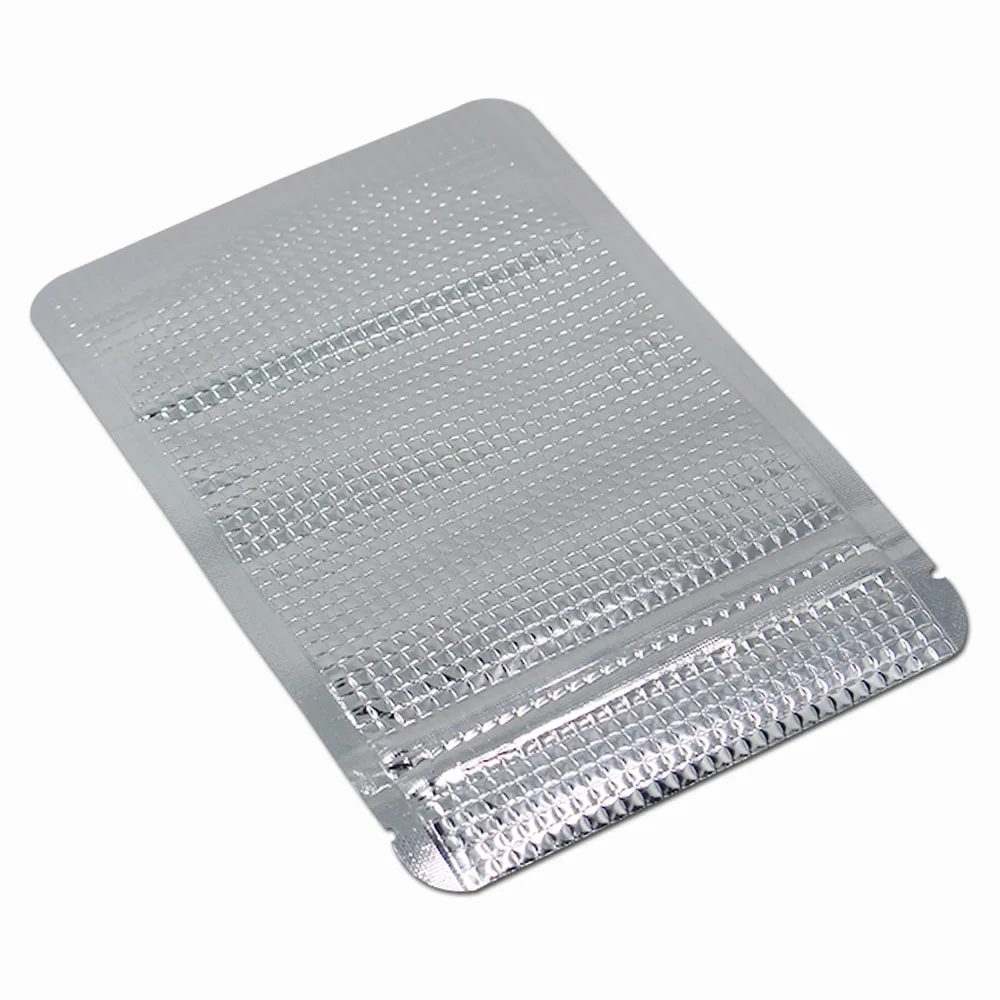 

DHL Silver Zip Lock Mylar Bag Doypack Aluminum Foil Stand Up Resealable Zipper Clear Window Nuts Dried Fruits Packaging Pouch