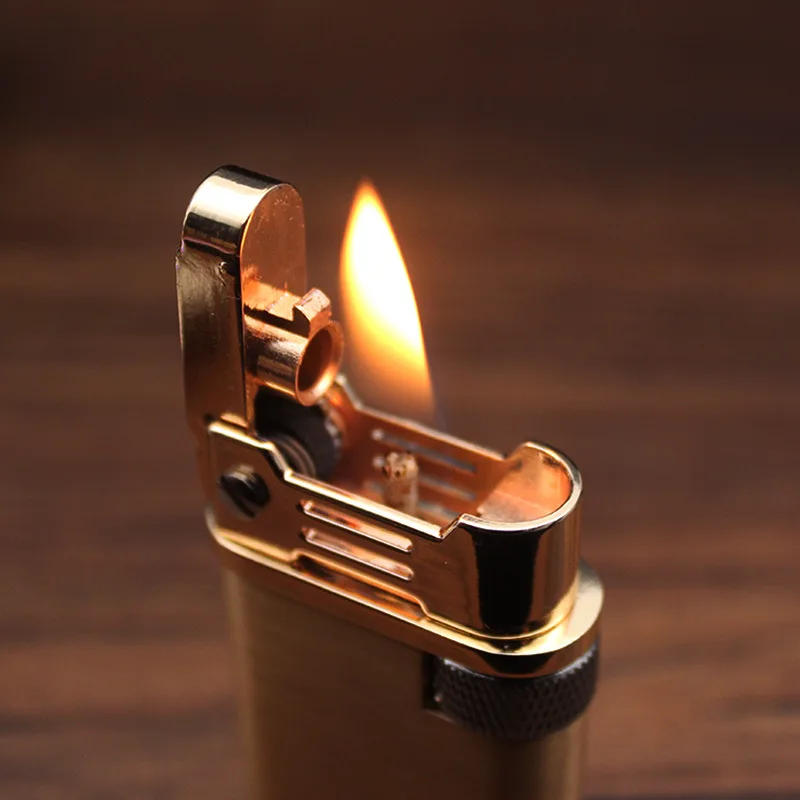 

Brand Chief Design Kerosene Lighter Kerosene Wheel Lighter Cigarette Case Retro Cigar Lighter Cigarette Lighter Accessories
