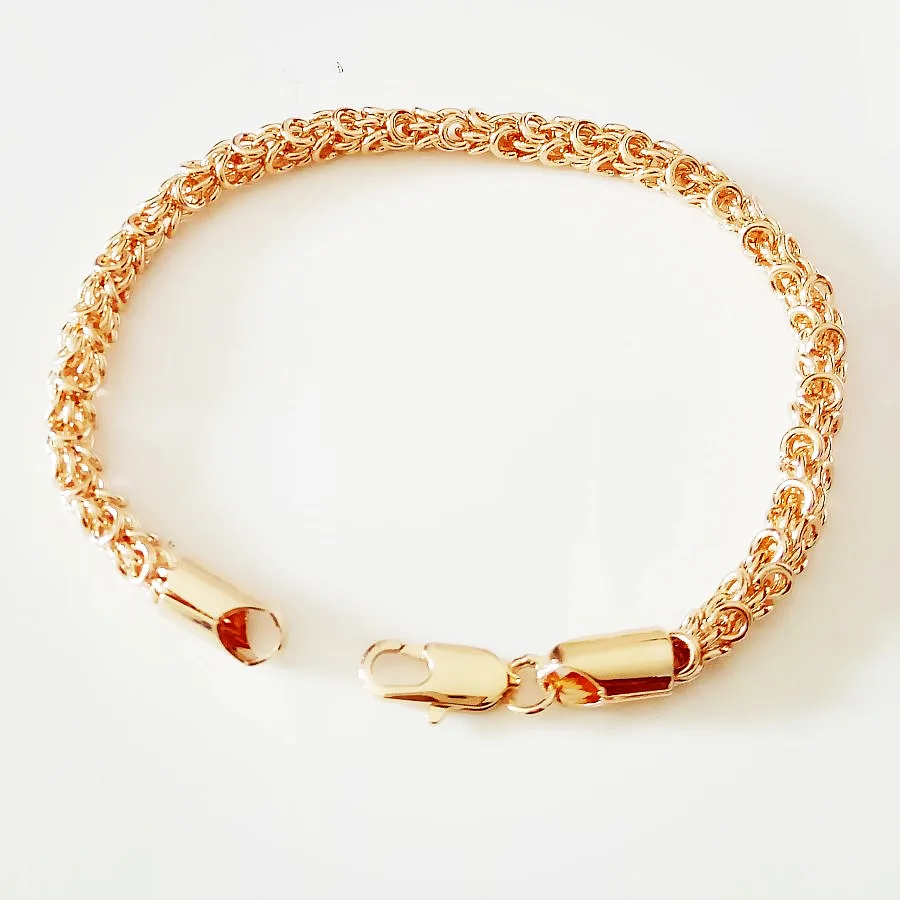 Новые ювелирные изделия цвета розового золота звенья цепи длиной 21 см из меди и