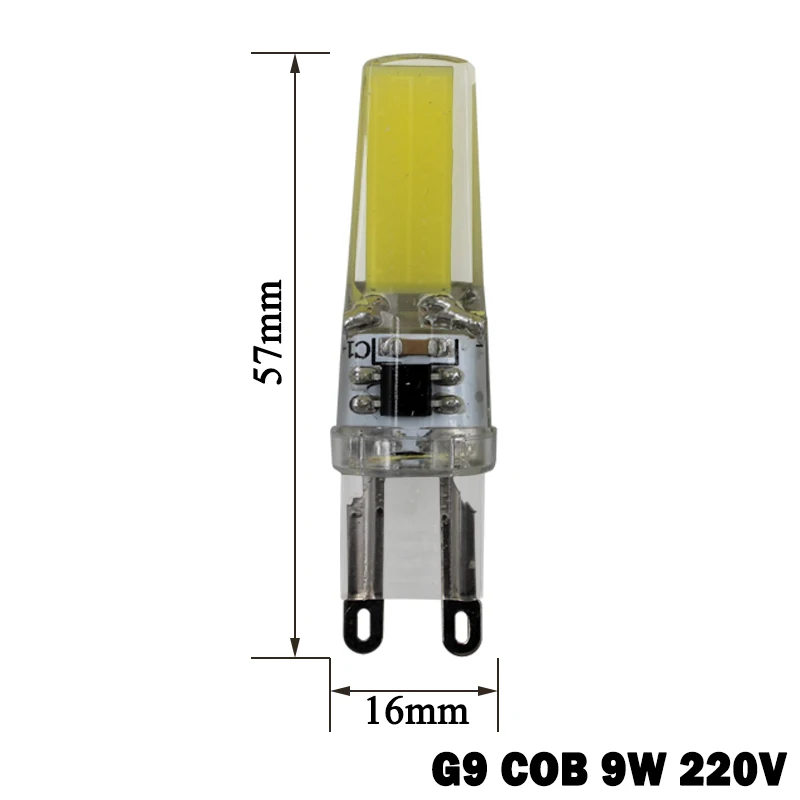G4 G9 светодиодный светильник ac12в 220 В COB SMD 6 Вт 9 360 Угол луча люстра s Заменить