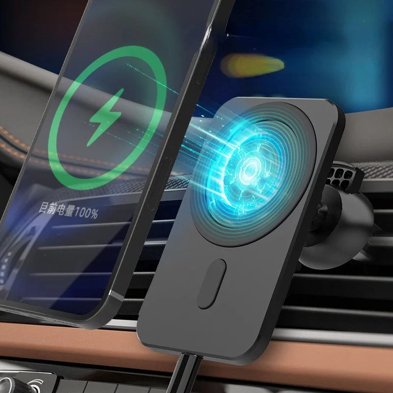 

Suitable for Apple car wireless charger 15W magnetic car wireless charger iphone12 magnetic wireless charger