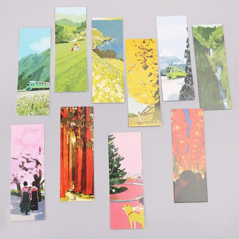 

30pcs Winter Sonata Bookmarks Paper Page Notes Label Message Card Book Marker School Supplies Stationery